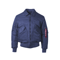 CWU/45P Blouson aviateur en nylon épais de haute qualité pour hommes hiver vert noir rembourré veste de vol de pilote coupe-vent
