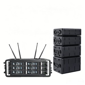 Boîtier de rack en plastique PE 2U/3U/4U/6U, étui <span class=keywords><strong>étanche</strong></span> et antichoc de 15/17/20 pouces pour équipement audio standard DJ, bar et scène - Product Image 4