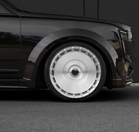Jantes de voiture forgées sur mesure, luxe, 19, 20, 21, 22, 24 pouces, capuchons flottants, aluminium brossé, jantes en alliage pour Rolls Royce, Range Rover, Benz