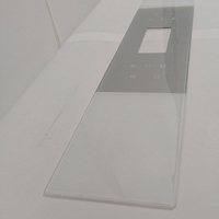 Fournisseur chinois panneau de verre d'impression en soie avec fenêtre d'affichage transparente verre de forage CNC trempé pour appareil de cuisine