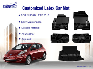 Alfombrillas de coche usadas para todo tipo de clima, piezas de automóvil, accesorio de coche, alfombrillas de látex para coche para <span class=keywords><strong>NISSAN</strong></span> <span class=keywords><strong>LEAF</strong></span> <span class=keywords><strong>2016</strong></span> - Product Image 2