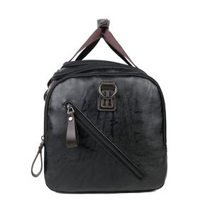 Custom Genuine Leather Travel Weekender <b>Overnight</b> Duffel <b>Bag</b> Gym Sports Tote OEM Leather Duffel <b>Bag</b> for Men - Product Image 4