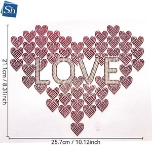 Parche Termoadhesivo Brillante con Diseño de Corazón de <span class=keywords><strong>Brooklyn</strong></span>, Nueva York, para Decorar Chaquetas y Prendas - Product Image 2