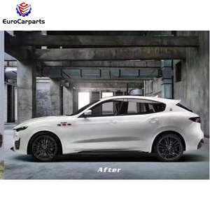 Kit de carrocería para Maserati <span class=keywords><strong>Levante</strong></span> <span class=keywords><strong>2021</strong></span> año de actualización a estilo Trofeo parachoques de coche luces sobre guardabarros accesorios de coche piezas de ajuste - Product Image 5
