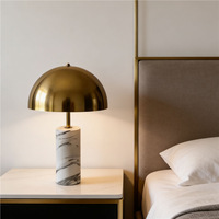 Lampe de table portable de luxe en marbre, rechargeable, avec interrupteur tactile, variateur d'intensité continu créatif, veilleuse pour table de chevet