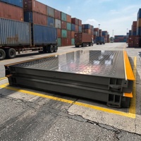 Timbangan Truk Modular Beban Berat 60 Ton Tanpa Pit, Tipe Split, Baja, Tampilan Digital LED, Timbangan Berat Digital, OEM