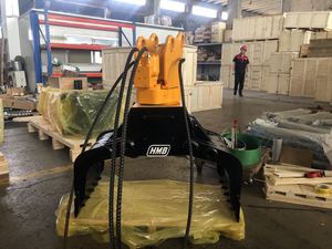 <span class=keywords><strong>Mini</strong></span> <span class=keywords><strong>pelle</strong></span> hydraulique certifiée CE HMB avec <span class=keywords><strong>grappin</strong></span> rotatif pour billes de bois et <span class=keywords><strong>godet</strong></span> de tri de pierres, moteur M+S pour pelles de 4 à 7 tonnes (pour exploitations agricoles) - Product Image 3