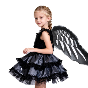Ali d'<span class=keywords><strong>Angelo</strong></span> Nere per Bambine in Poliestere Leggero, Accessori per Costumi per Feste, Cosplay e Spettacoli Teatrali - Product Image 4