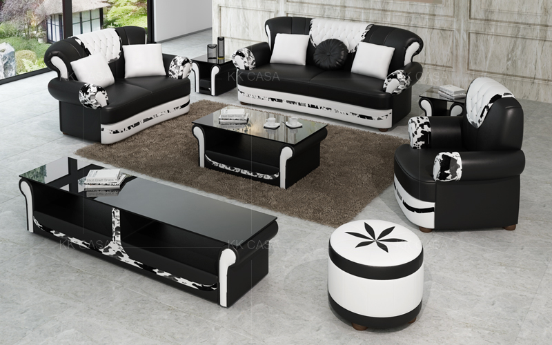 Black and white