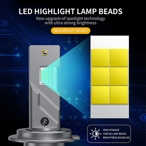 Tự động chiếu sáng sfida v8e Led Đèn Pha 65 Wát 6500lm 6000K cao lumen xe bóng đèn H4/H7/9003 chuyển đổi Kit với biểu tượng tùy chỉnh hộp IP68 - Product Image 4