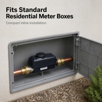 Meter Air Ultrasonik M-Bus Bidirectional Data Freeze Storage IP68 Kelas 2 R1000 Kuningan untuk Kompleks Apartemen