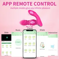 Tragbare Vibrierende Höschen Vibratoren App-Fernbedienung Sexspielzeug für Frauen 9 Geschwindigkeiten Kraftvolle Stoßvibrationen Erwachsenen-Paar-Sexartikel