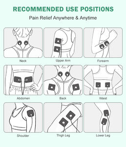 Ağrı kesici ve kas stimülasyonu için taşınabilir onlarca EMS cihazı kas gevşeme egzersiz sonrası kurtarma - Product Image 5