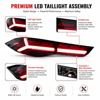 Nouvel ensemble de feux arrière LED rouges BK pour GAC Empow 2021-2024 avec clignotants séquentiels et feux de freinage, Plug & Play