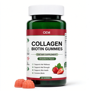 Gomitas de Colágeno de Belleza al por Mayor, 60 Unidades con Biotina y Vitaminas Esenciales para Cabello, Piel y Uñas, Precio Competitivo de Fábrica - Product Image 1