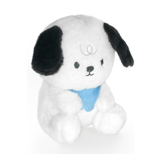 All'ingrosso PP cotone imbottito cagnolino peluche giocattoli con bavaglino alla rinfusa per bambini camera <span class=keywords><strong>da</strong></span> letto con decorazioni animali Kawaii bianco peluche cane - Product Image 3
