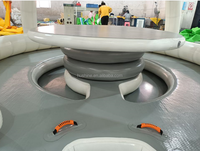 Drop Stitch PVC Flottant Cabana Gonflable Bateau Tente Canapé Dock Plate-forme Water Lounge Radeau Gonflable Île Flottante