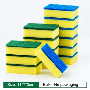 High-density Cleaning Sponge For Kitchen Cleaning Scouring Pad For Household Cleaning Dishwashing Sponge