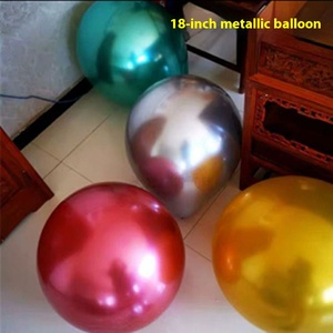 Ballon de 18 pouces en latex mat épaissi flottant pour fête d'anniversaire de mariage Ballon de célébration de Noël pour pièce <span class=keywords><strong>vide</strong></span> - Product Image 4