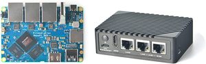 Mini routeur Aismartlink Nanopi R6S OpenWRT, LPDDR4X 4 Go de RAM 64 Go EMMC, SoC RK3588S avec NPU 6Tops, décodeurs vidéo 8K/4K - Product Image 1
