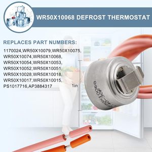 Kit de Calentador de Descongelación para Refrigerador Ami Parts WR51X10055 con Sensor y Termostato 110-120 V, Acero Inoxidable, Fácil Instalación - Product Image 3