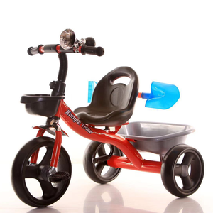 Triciclo con paleta y cesta trasera para niños, nuevo diseño, venta al por mayor, 3 ruedas - Product Image 1