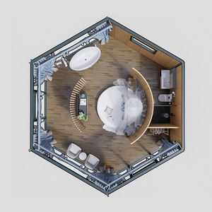 Tenda per eventi in vetro esagonale di lusso per <span class=keywords><strong>resort</strong></span> <span class=keywords><strong>Glamping</strong></span> e feste VIP - Product Image 2