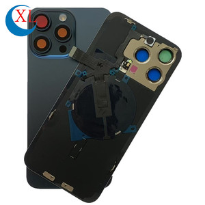 Pièces de réparation de téléphone portable Couvercle en verre de porte de batterie arrière avec câble flexible de lampe de poche NFC pour étui iPhone 16 Pro avec objectif de caméra - Product Image 3
