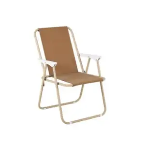 Оптовая продажа, современный лагерь, детский открытый складной металлический стул, Портативный пляжный весенний складной стул