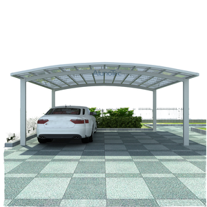 Abri pour voiture Garage extérieur Toit en polycarbonate Abri pour voiture Pare-soleil en aluminium Abri pour voiture - Product Image 3