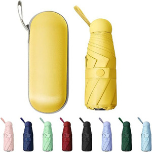 Ô nhỏ nhỏ với trường hợp ánh sáng nhỏ gọn hoàn hảo cho du lịch nhẹ di động ngoài trời nắng và mưa thời trang Ô dù - Product Image 4