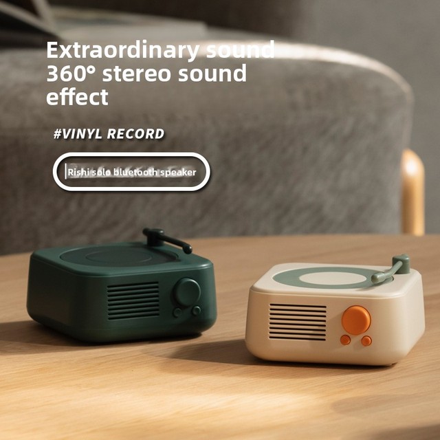 Retro X17 Solo for V5.3 Speaker with FM Radio TF Card Outdoor Use Simple Mini Design USB-Charged Portable