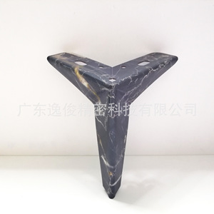 Marble Patterned <b>Sofa</b> <b>Legs</b> Zinc Alloy Classic Three Pronged Heavy Duty Living Room Furniture Support - Product Image 1