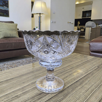 Ensemble de bols à fruits en verre sur pied, faits à la main, bohèmes, personnalisés, écologiques, durables, de luxe, assiettes de mariage
