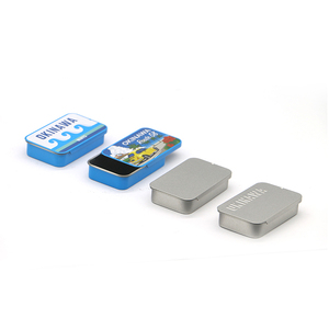 Caja Metálica Rectangular Multifuncional y Resistente para Mentas, con Tapa Deslizante, al por Mayor - Product Image 2