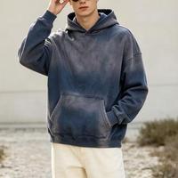 Sweat à capuche personnalisé avec logo imprimé délavé effet soleil, vente chaude, vêtement à capuche quotidien avec logo OEM
