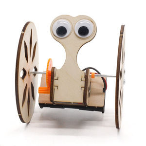 Kit de Ciencia DIY de Coche de Doble Rueda de Madera, Juguete Educativo Manual para Niños de 7-9 Años, Modelo de Aprendizaje STEM con Forma de Dibujos Animados - Product Image 2