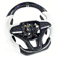 Accessoires intérieurs automobiles, volant sport personnalisé avec affichage LED, fibre de carbone, pour Cadillac Escalade 2021 2022