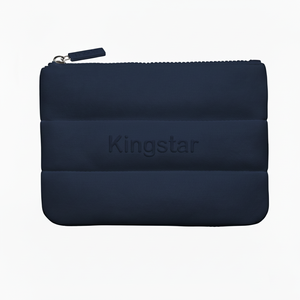 Customized Embossed Logo Bubble Puffy Large Water Resistant Neoprene Fashion Portable for Pouch Cosmetic <strong>Bag</strong> <strong>Makeup</strong> <strong>Bag</strong> - Product Image 6