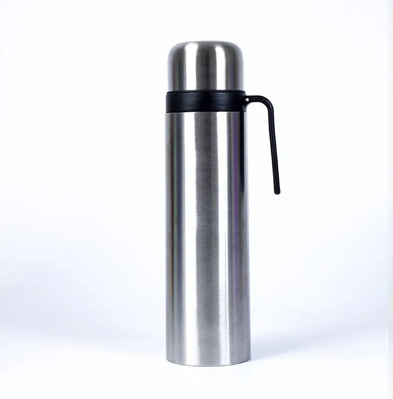 Thermos de voyage isolant en acier inoxydable 1000 de 304 ml avec couvercle et poignée pour thé chaud ou froid Yerba Mate