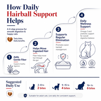 Friandises en vrac pour chats : Bouchées de fibres douces pour la digestion, complément de bien-être digestif avec Oméga 3 et citrouille, soutien à la santé intestinale des chats