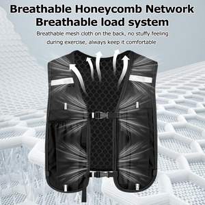 Chaleco de Hidratación Ligero, Transpirable e Impermeable de Nailon de 500 ml, Reflectante, para Hombres y Mujeres, para Trail Running, Senderismo y Jogging - Product Image 4