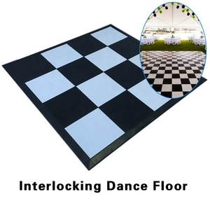 Carrelage de <span class=keywords><strong>sol</strong></span> de danse en pvc <span class=keywords><strong>noir</strong></span> <span class=keywords><strong>et</strong></span> <span class=keywords><strong>blanc</strong></span>, 1 pièce, antidérapant, écologique, pour événement, <span class=keywords><strong>sol</strong></span> de danse en acrylique - Product Image 6