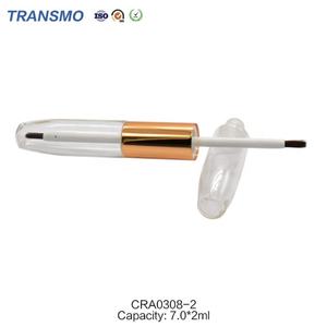 Tube de brillant à lèvres vide double face 7 ml, conteneur de rouge à lèvres liquide à double tube, tubes de brillant à lèvres à deux faces avec pinceau OEM - Product Image 5