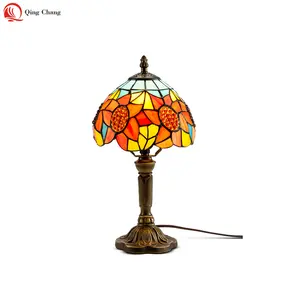 Vintage Tiffany estilo lámpara de mesa lámpara de escritorio de la luz de lectura para sala de lectura/dormitorio/sala de estar/decoración del hogar