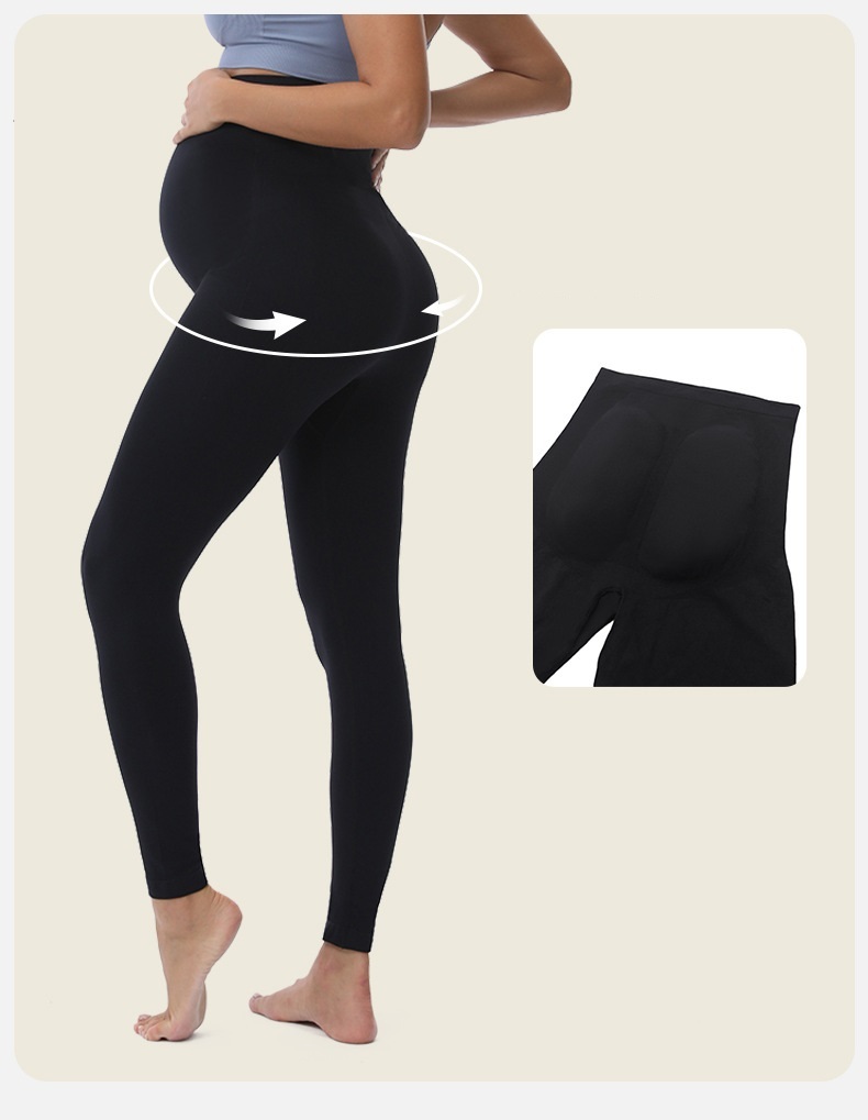High-Waist Activewear Leggings: side profile showing stretch, rise and leg-opening fit