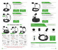 Pistolet de recharge EV Type 2 IEC62196-2 à tête femelle, logo personnalisé, prise d'extension Type 2 pour chargeur de voiture électrique, directement de l'usine