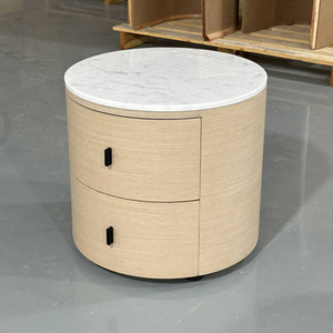 Italian Minimalist <strong>Marble</strong> <strong>Bedside</strong> Cabinet Eco-Friendly Solid Wood Storage Modern Design Formaldehyde-Free <strong>Bedside</strong> <strong>Tables</strong> - Product Image 2