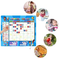 Tableau de récompenses et de punitions pour enfants 2026, tableau de récompenses magnétique en bois, autocollant mural