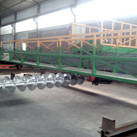 Nouvelle conception de machine à retourner le compost à double vis avec axe rotatif